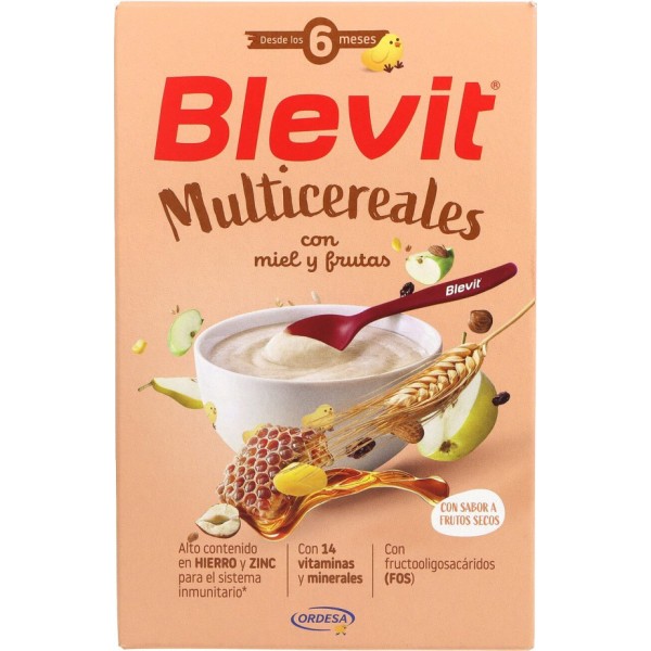 Blevit Multicereales con Miel y Frutas 500 g