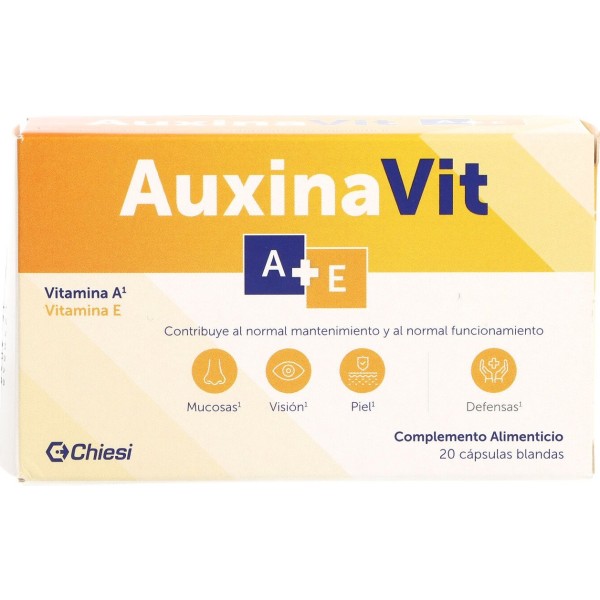 Chiesi Auxina a + E Vitaminas Piel y Vista 20 Cápsulas Blandas